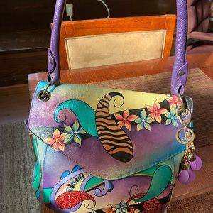 NWOT Anuschka hand painted bag !